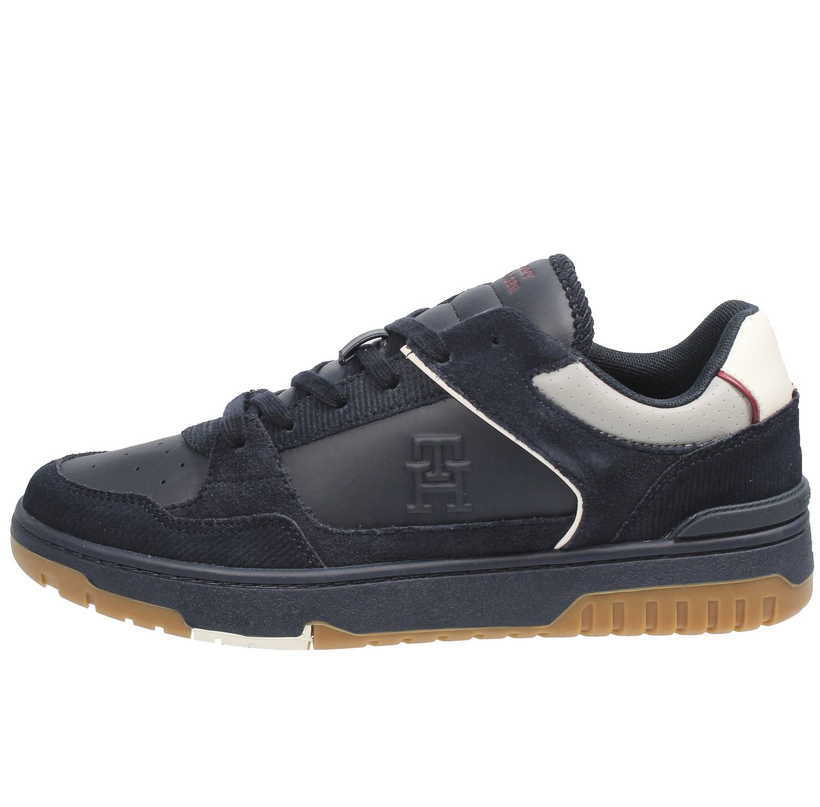 TOMMY HILFIGER Basket Street - Sneakers basse in Pelle Uomo blu Foto 3
