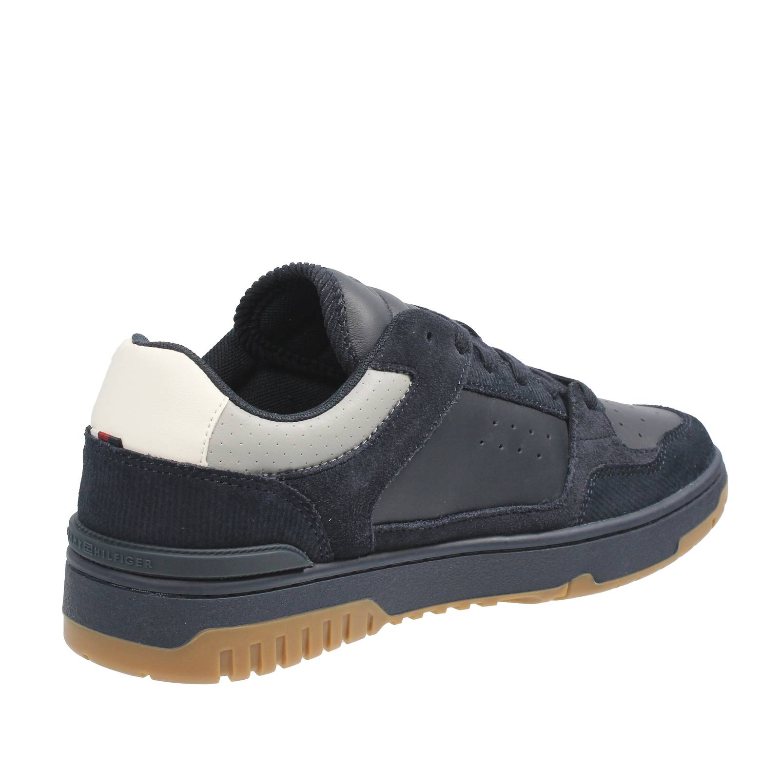 TOMMY HILFIGER Basket Street - Sneakers basse in Pelle Uomo blu Foto 4
