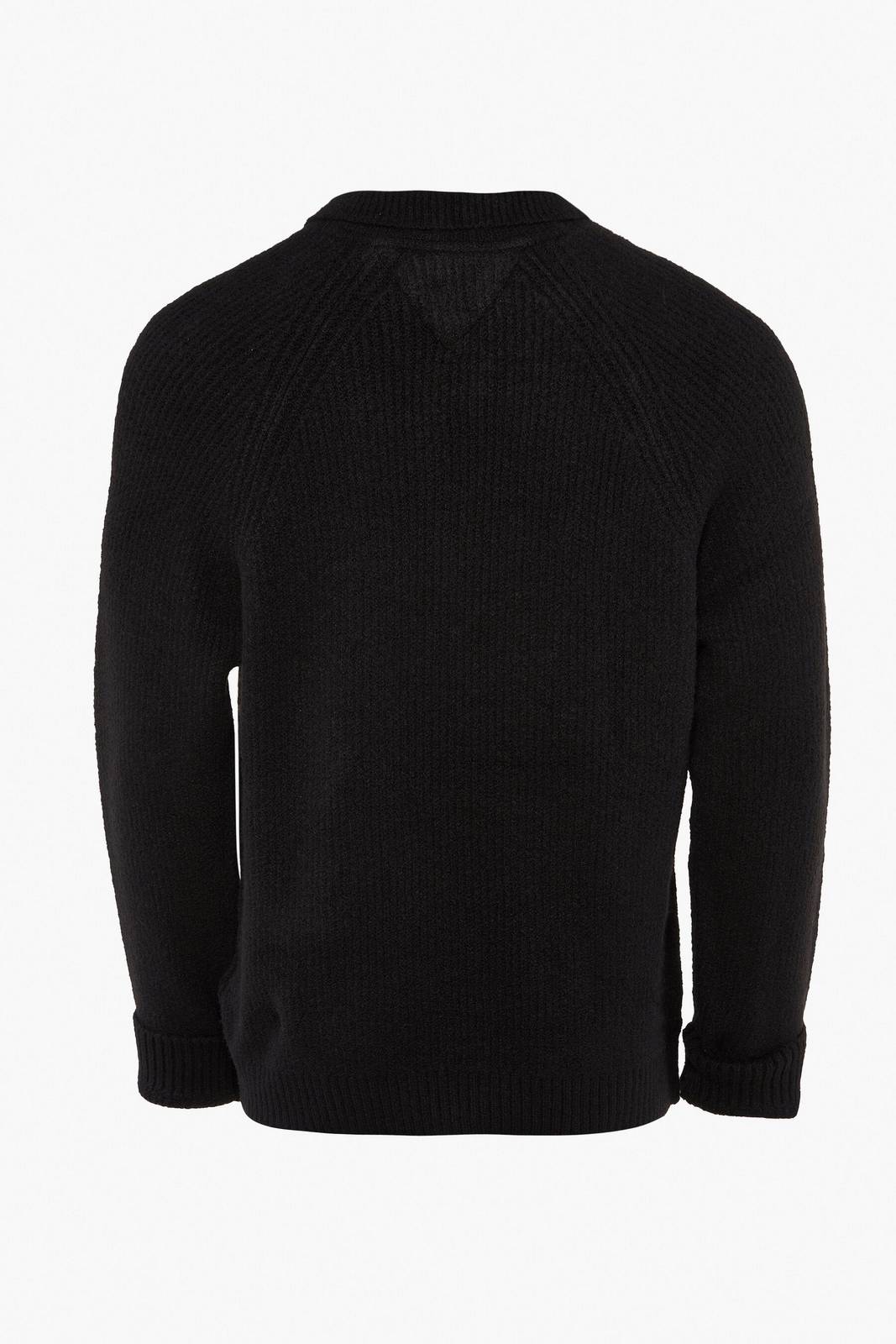 TOMMY HILFIGER Reg Raglanabzeichen mit halbem Reißverschluss Herren schwarz Foto 2