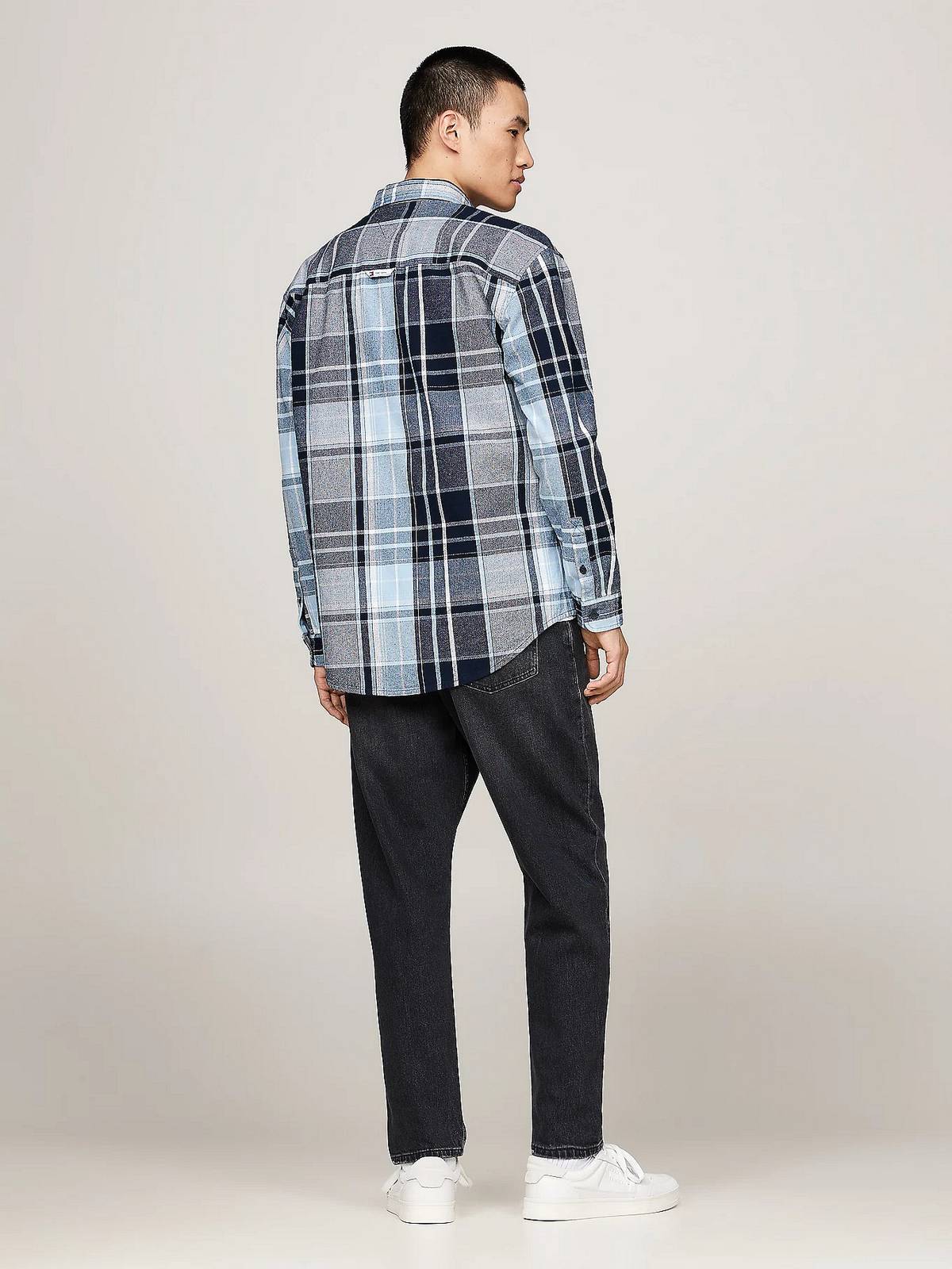 TOMMY HILFIGER PLY BRUSHED FLANNEL Uomo blu Foto 3