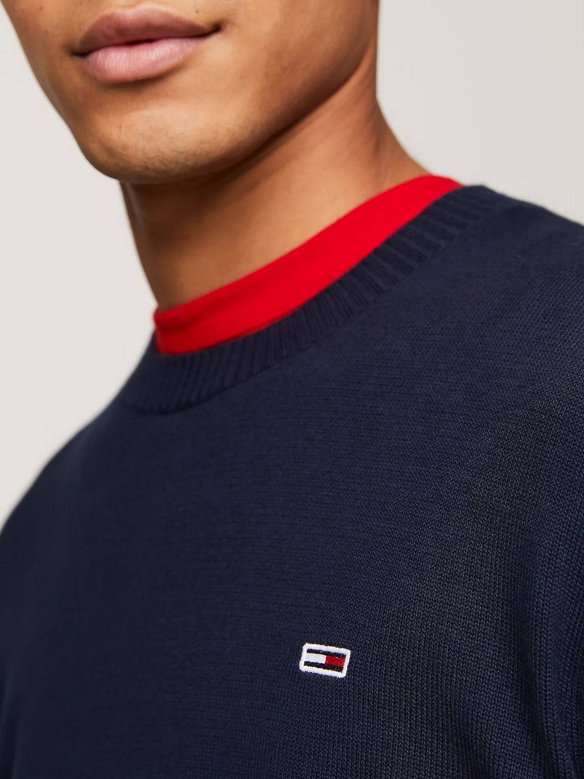 TOMMY HILFIGER  PULLOVER UNERLÄSSLICH Herren blau Foto 4