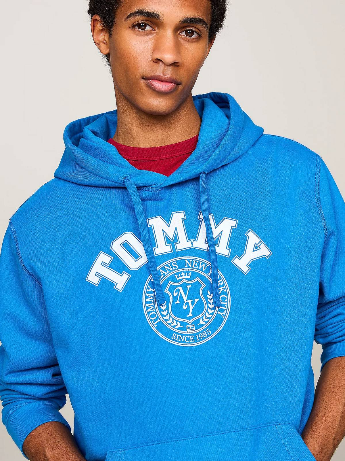 TOMMY HILFIGER TJM REG WASHED PREP EXPLR HOODIE Man blue Photo 4