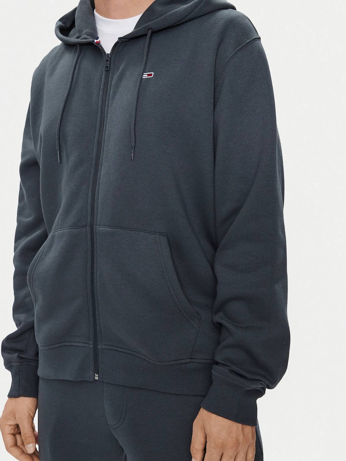 TOMMY HILFIGER TJM REG S FLAG ZIP THRU Herren grau Foto 3