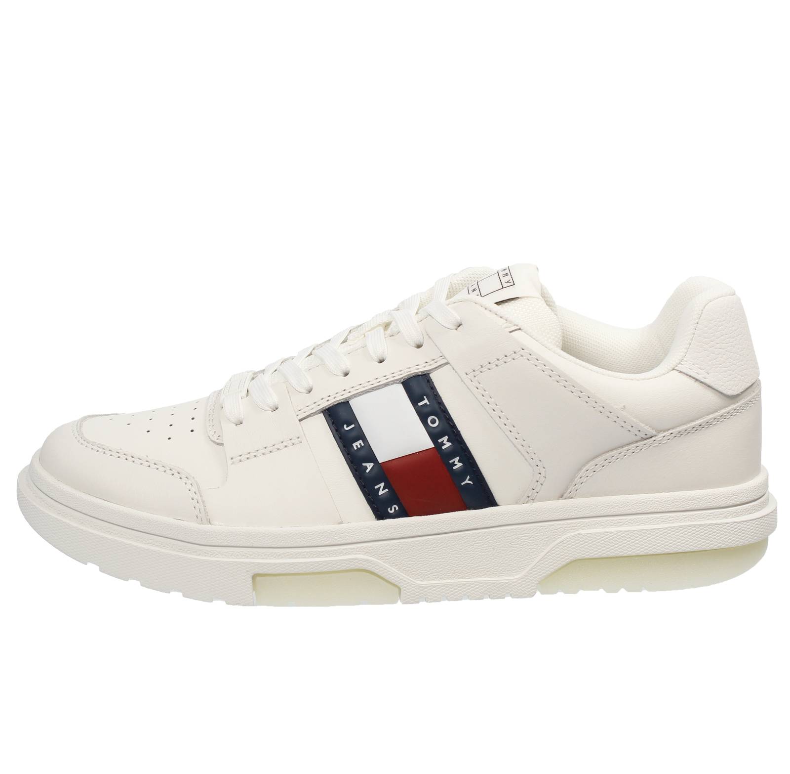 TOMMY HILFIGER Brooklin Leather - Low Leather Sneakers Man white Photo 3