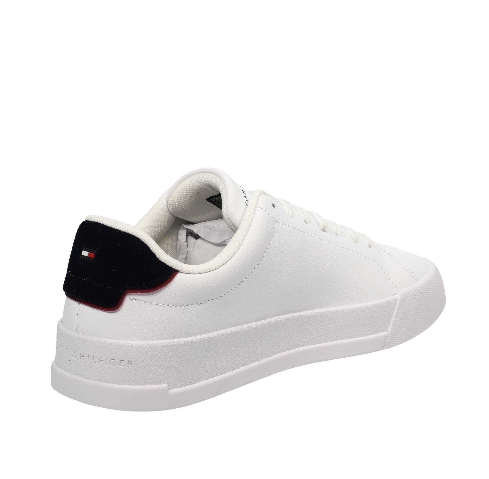 TOMMY HILFIGER Court Leather - Low Leather Sneakers Man white Photo 4
