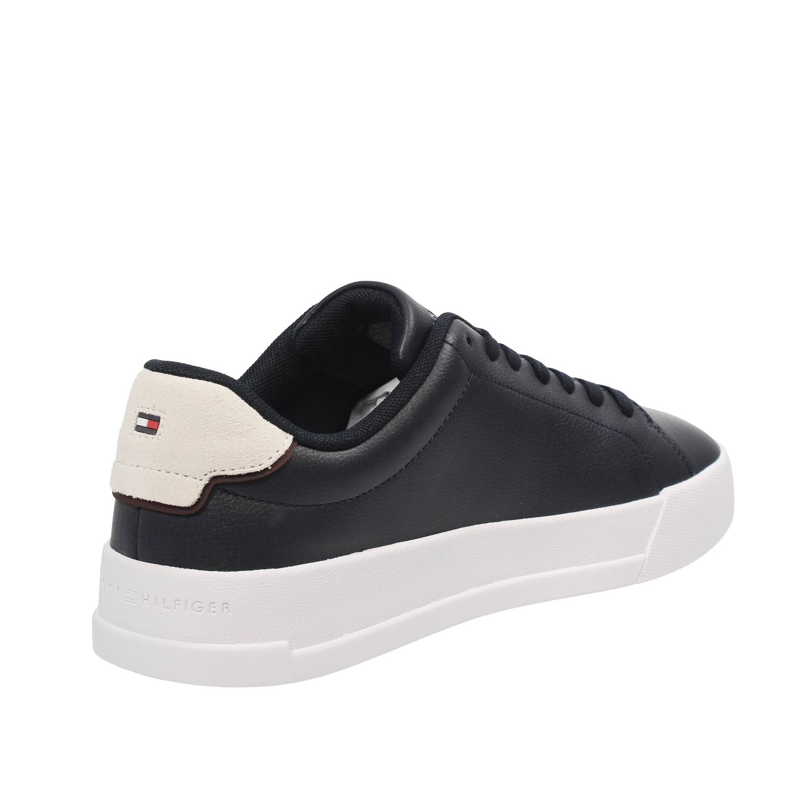 TOMMY HILFIGER Court Leather - Low Leather Sneakers Man blue Photo 4