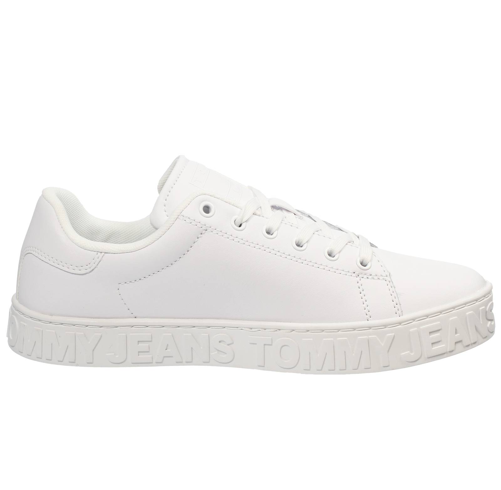 TOMMY HILFIGER TJW Logo Outsole - Sneakers basse in Pelle Donna bianco Foto 2
