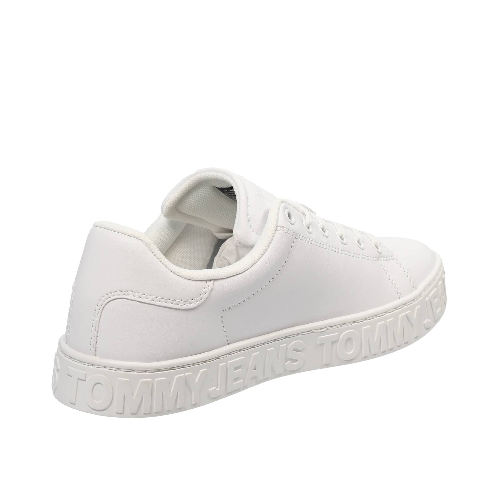 TOMMY HILFIGER TJW Logo Outsole - Sneakers basse in Pelle Donna bianco Foto 4