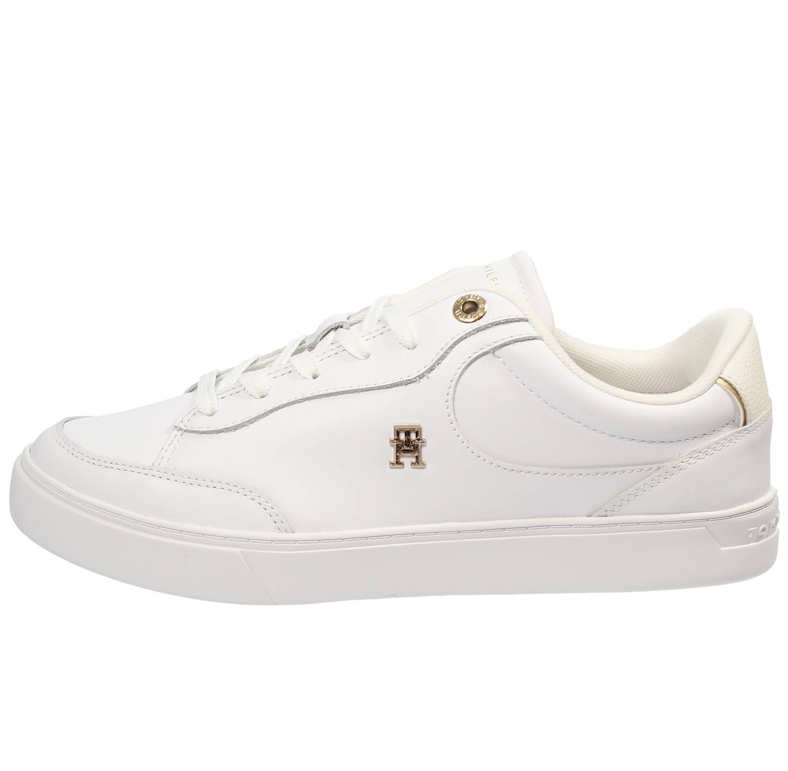 TOMMY HILFIGER Essentiali Chic Court - Sneakers in Pelle Donna bianco Foto 3