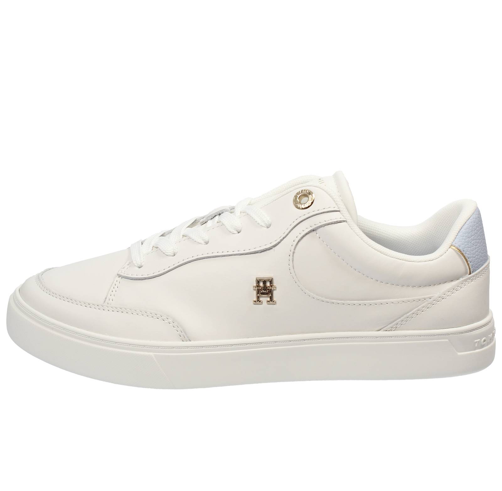 TOMMY HILFIGER Essentiali Chic Court - Sneakers in Pelle Donna bianco Foto 3