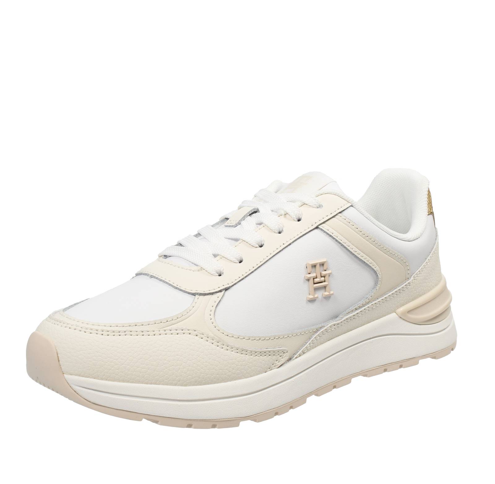 TOMMY HILFIGER Casual Fashion Runner - Sneakers aus Leder Damen weiß