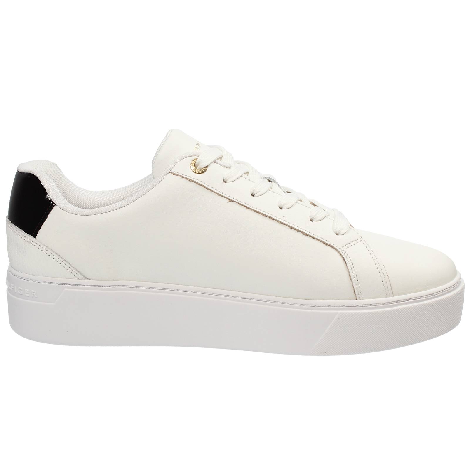 TOMMY HILFIGER Platform Court - Sneakers in Pelle Donna bianco Foto 2