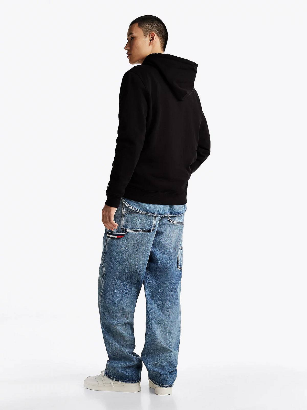 TOMMY HILFIGER Reg dna flag twist hood Felpa Uomo nero Foto 4