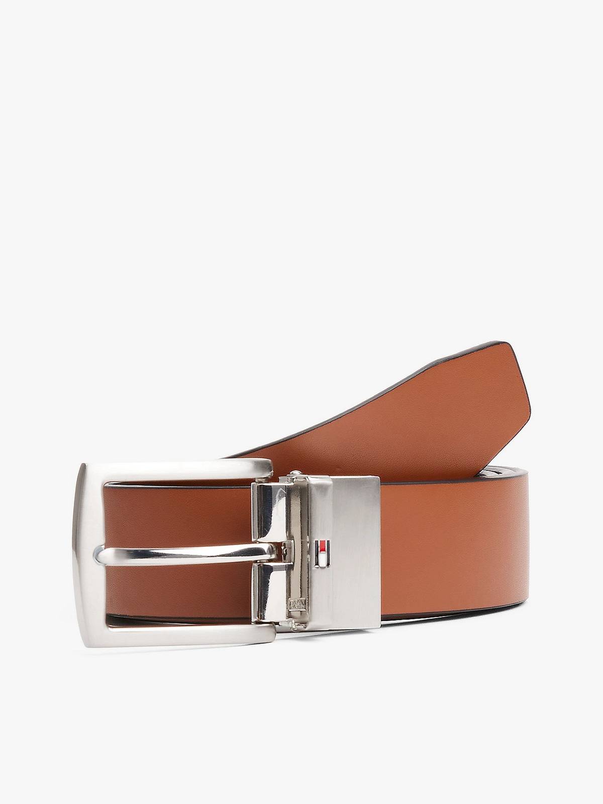 TOMMY HILFIGER TH Denton belt reverse Homme marron Photo 1