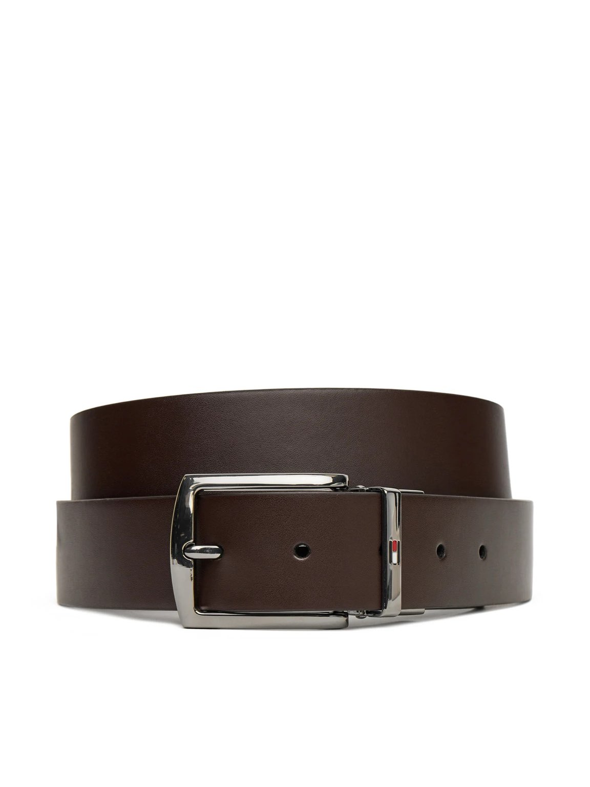 TOMMY HILFIGER TH Denton belt reverse Homme marron