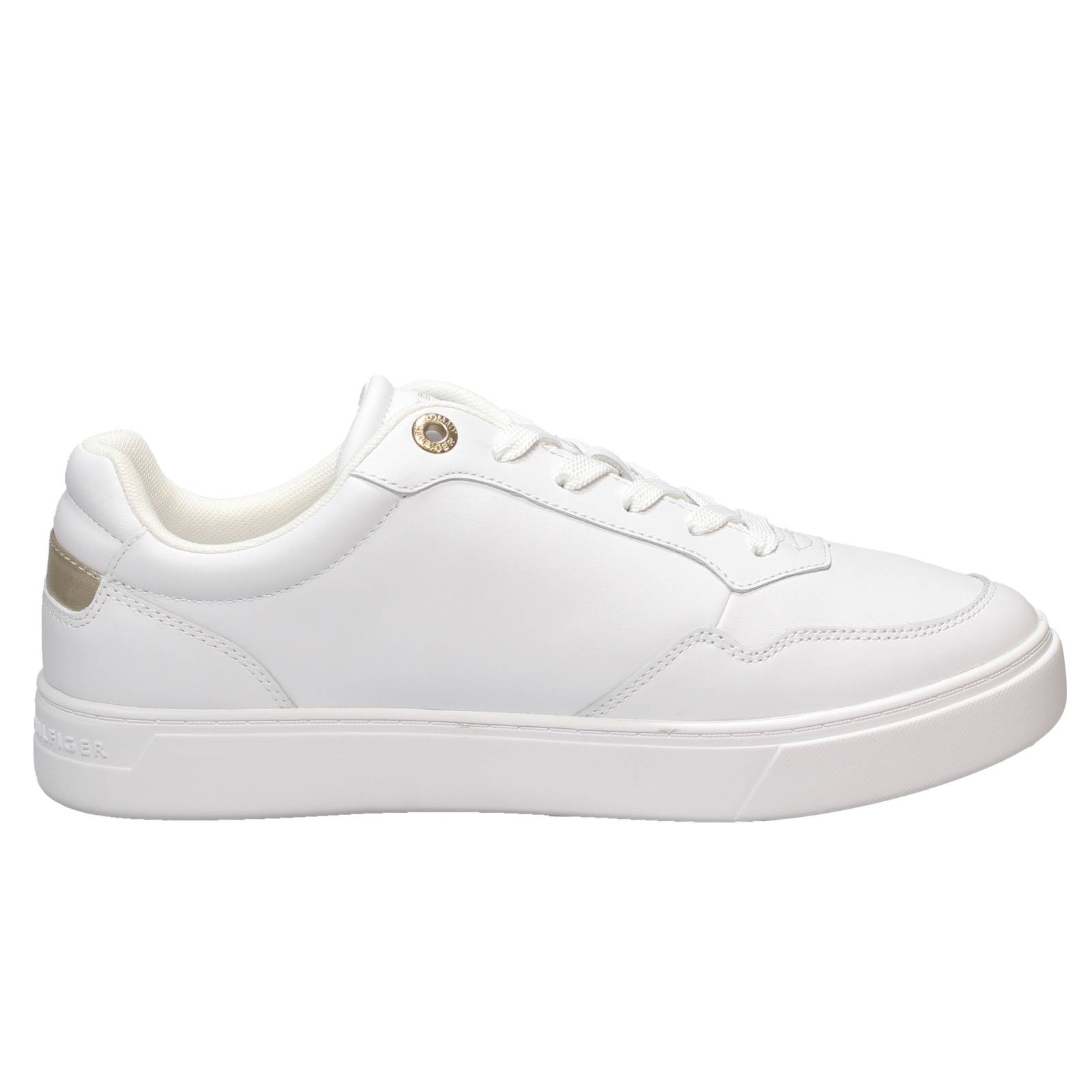 TOMMY HILFIGER TH Essential Court - Low Leather Sneakers Woman white Photo 2