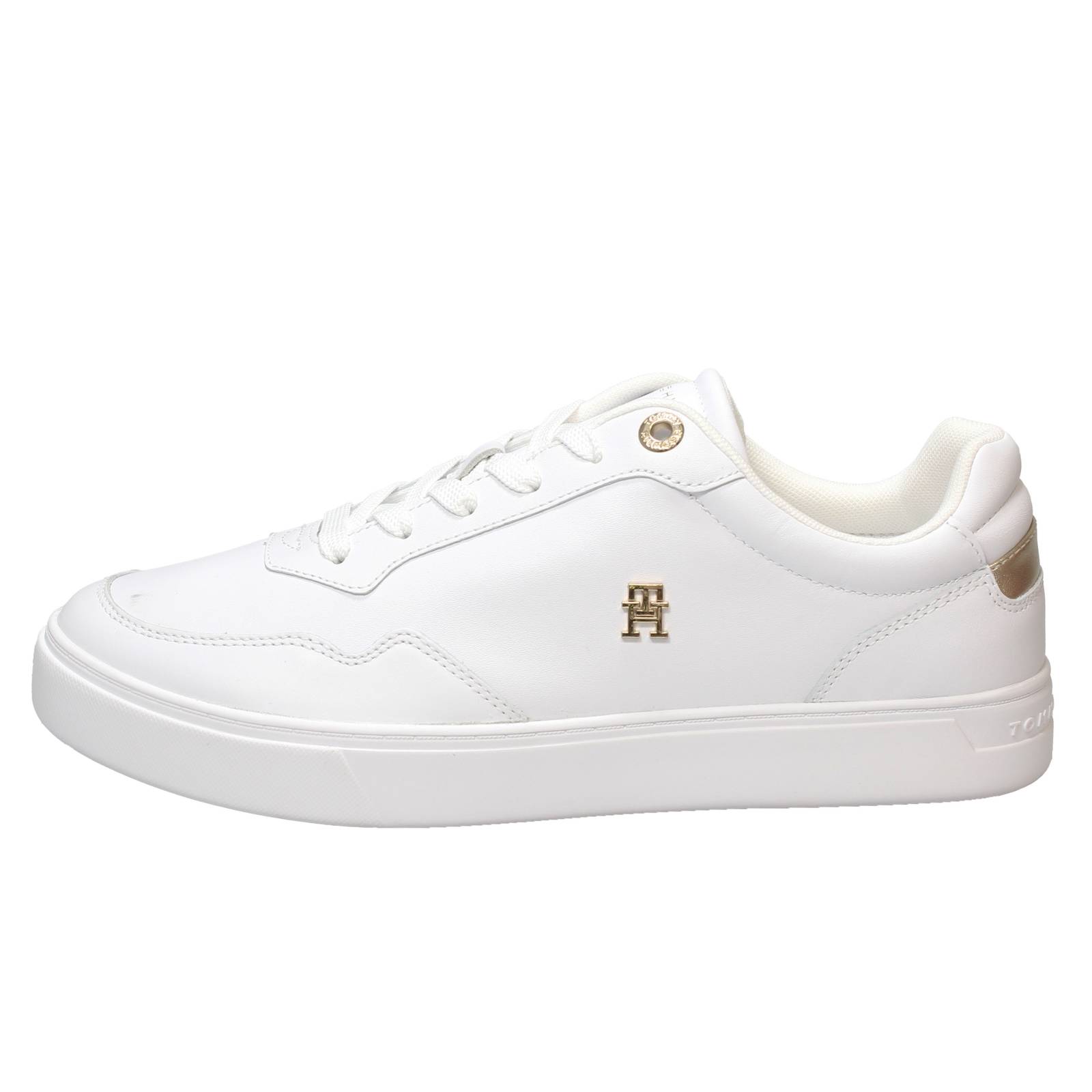 TOMMY HILFIGER TH Essential Court - Low Leather Sneakers Woman white Photo 3