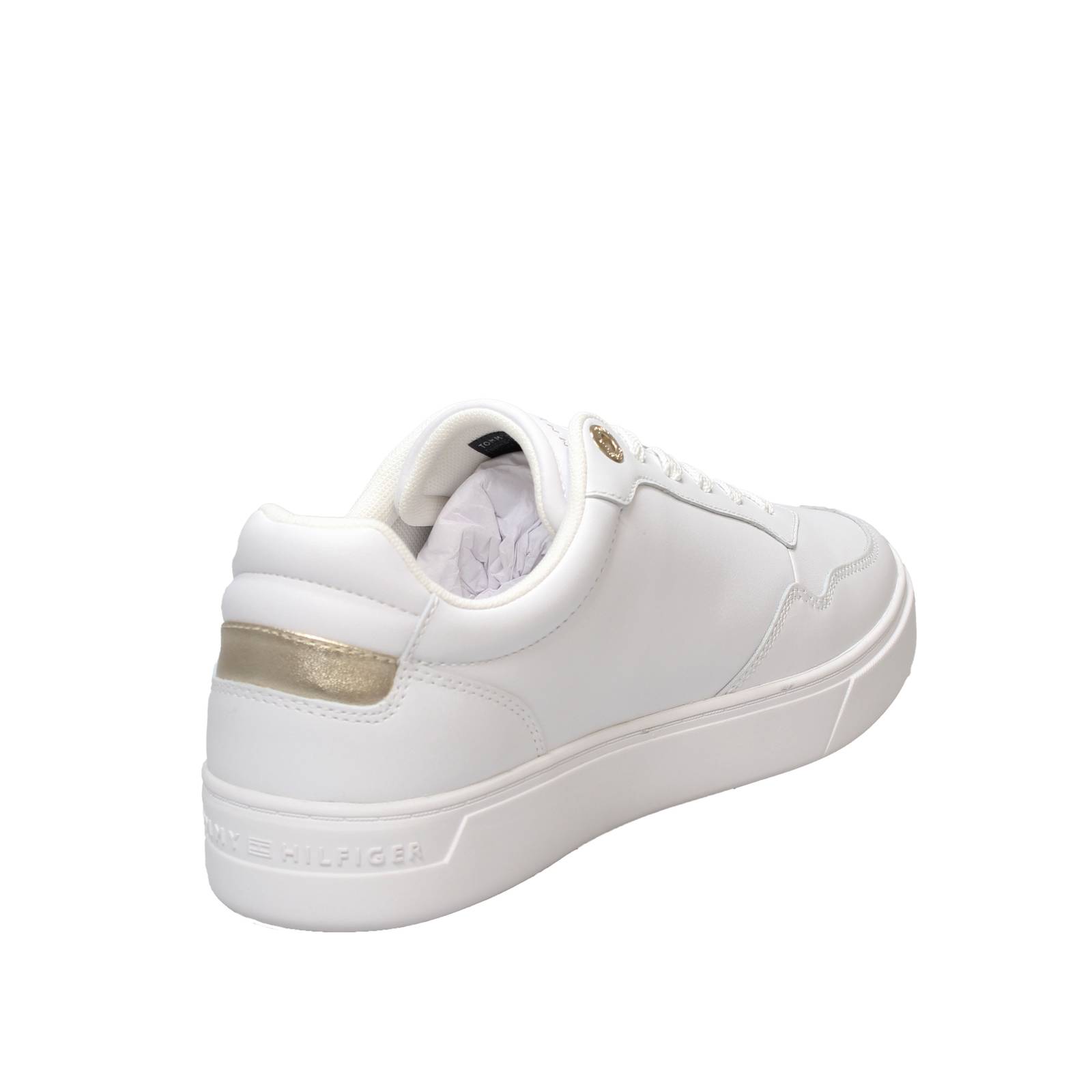 TOMMY HILFIGER TH Essential Court - Low Leather Sneakers Woman white Photo 4