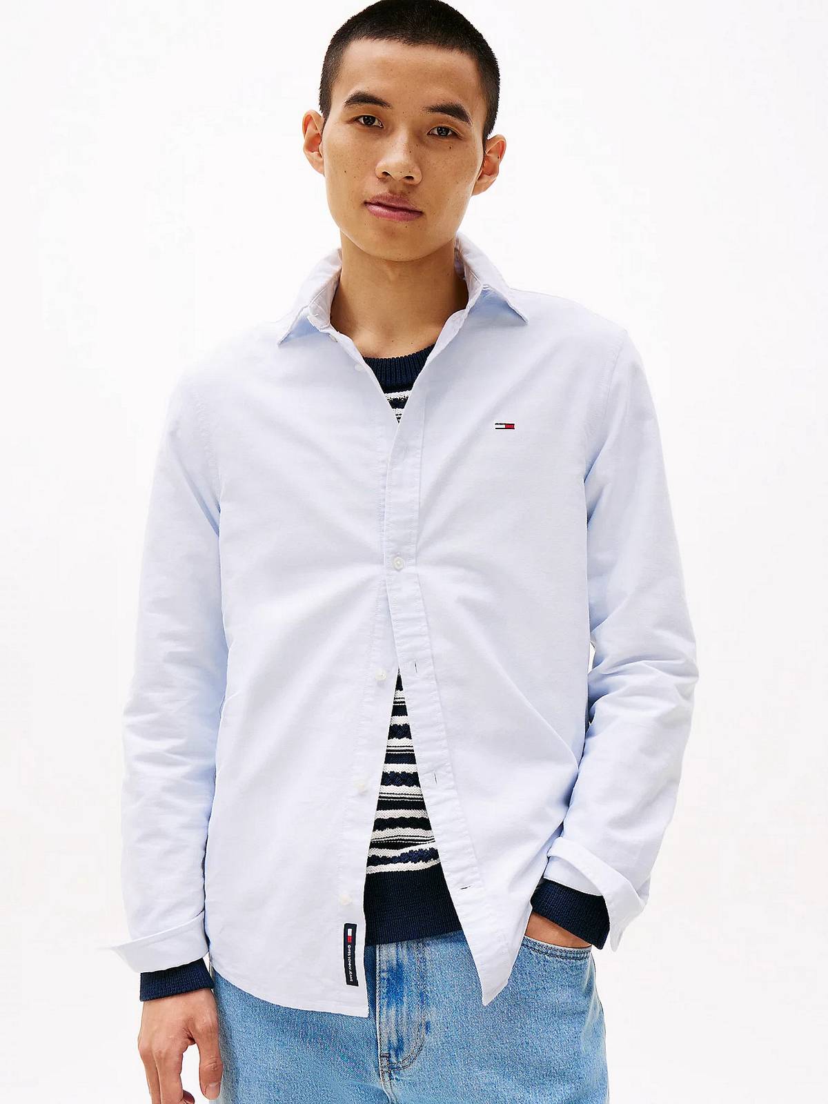 TOMMY HILFIGER Reguläres Oxford-Hemd Herren hellblau Foto 2