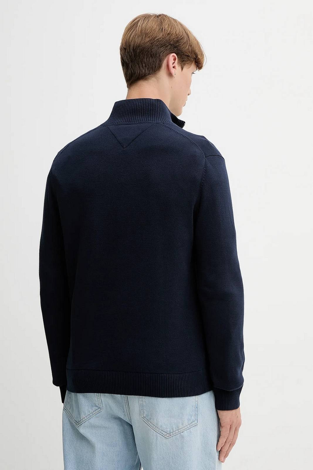 TOMMY HILFIGER Half Zip Jersey Man blue Photo 2