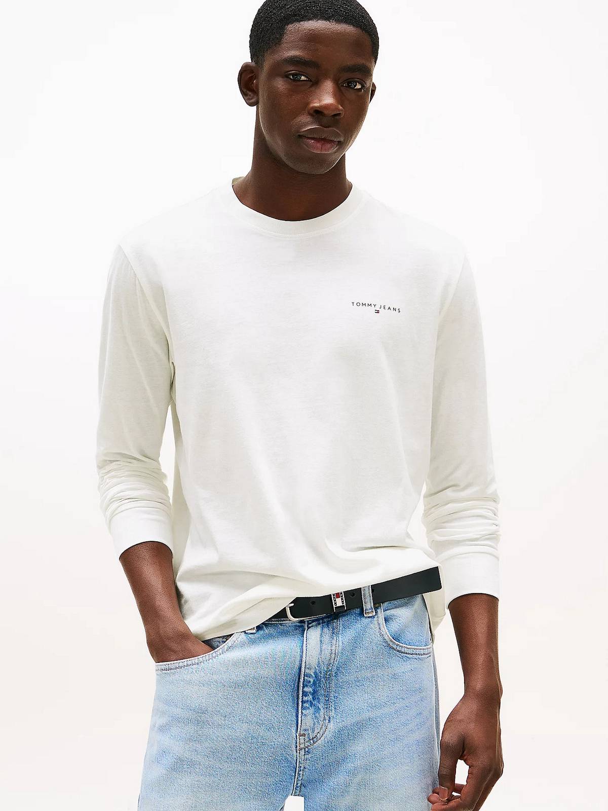 TOMMY HILFIGER Long Sleeve Tee Man white Photo 2