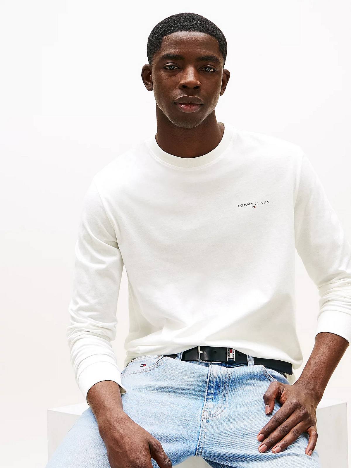 TOMMY HILFIGER Long Sleeve Tee Man white Photo 4