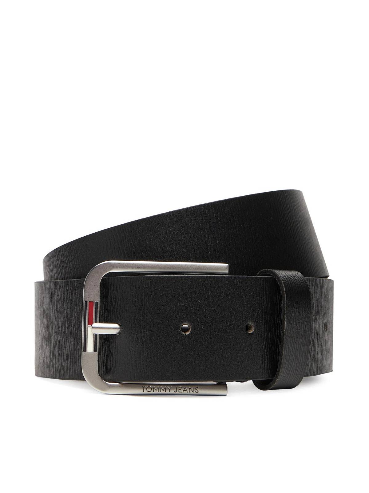 TOMMY HILFIGER austin belt distressed Man black
