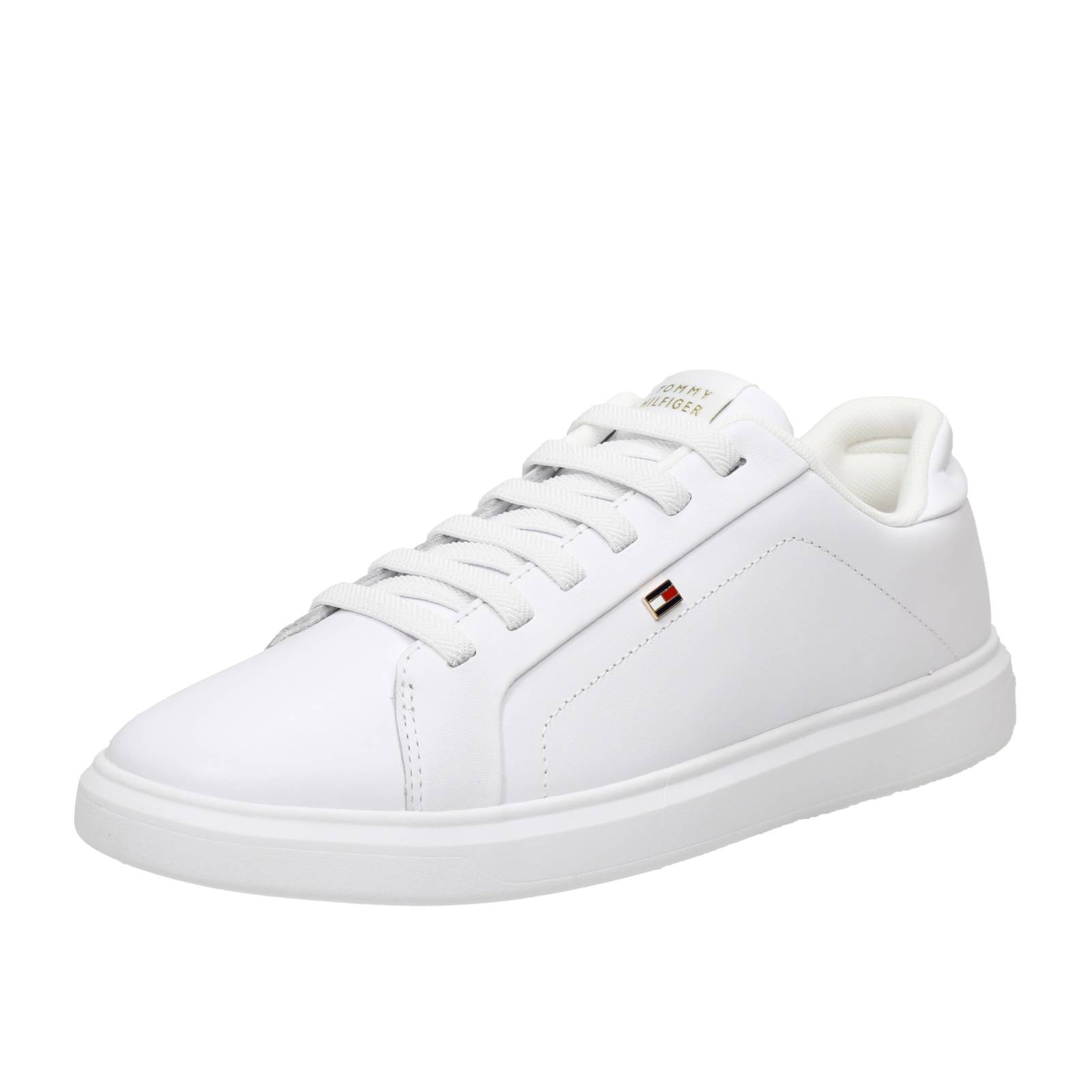 TOMMY HILFIGER Icon Court - Niedrige Sneakers aus Leder Damen weiß