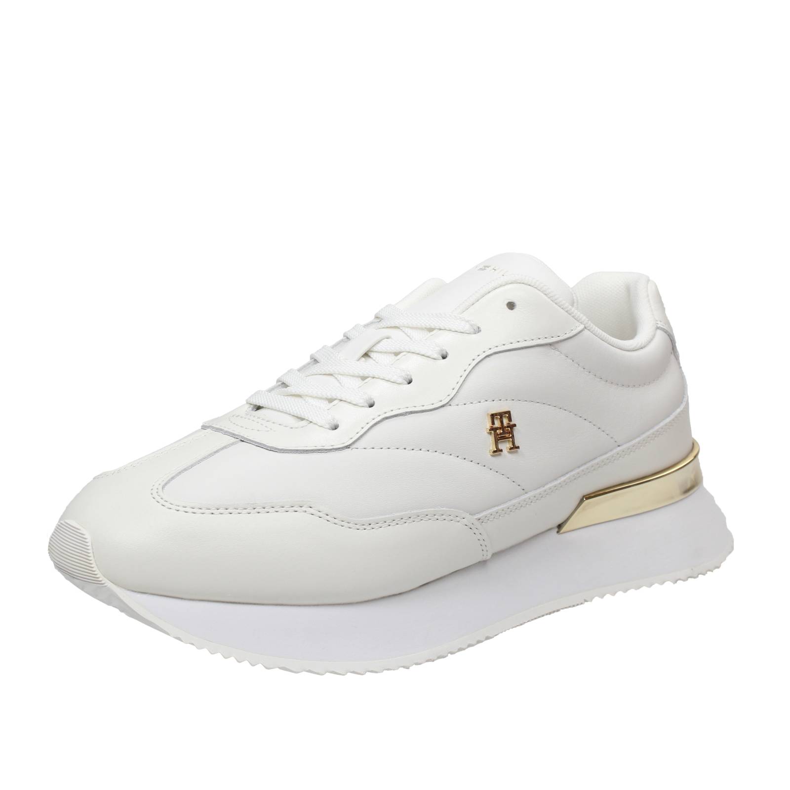 TOMMY HILFIGER Schicke Mode - Sneakers aus Leder Damen weiß