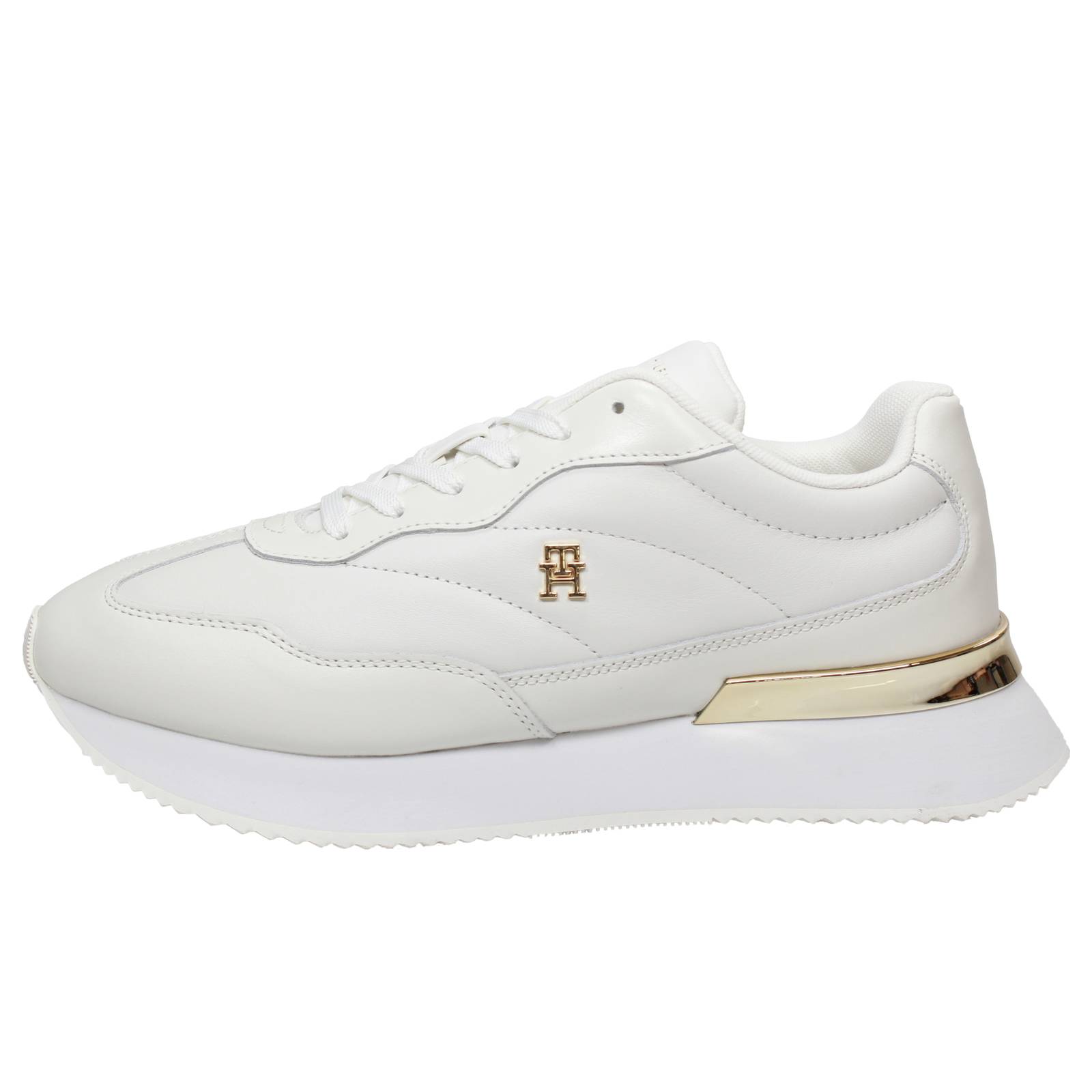 TOMMY HILFIGER Schicke Mode - Sneakers aus Leder Damen weiß Foto 3