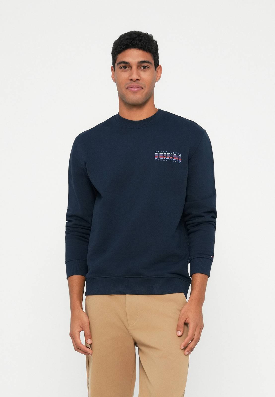 TOMMY HILFIGER reg entry dna play crew sweatshirt Man blue Photo 2