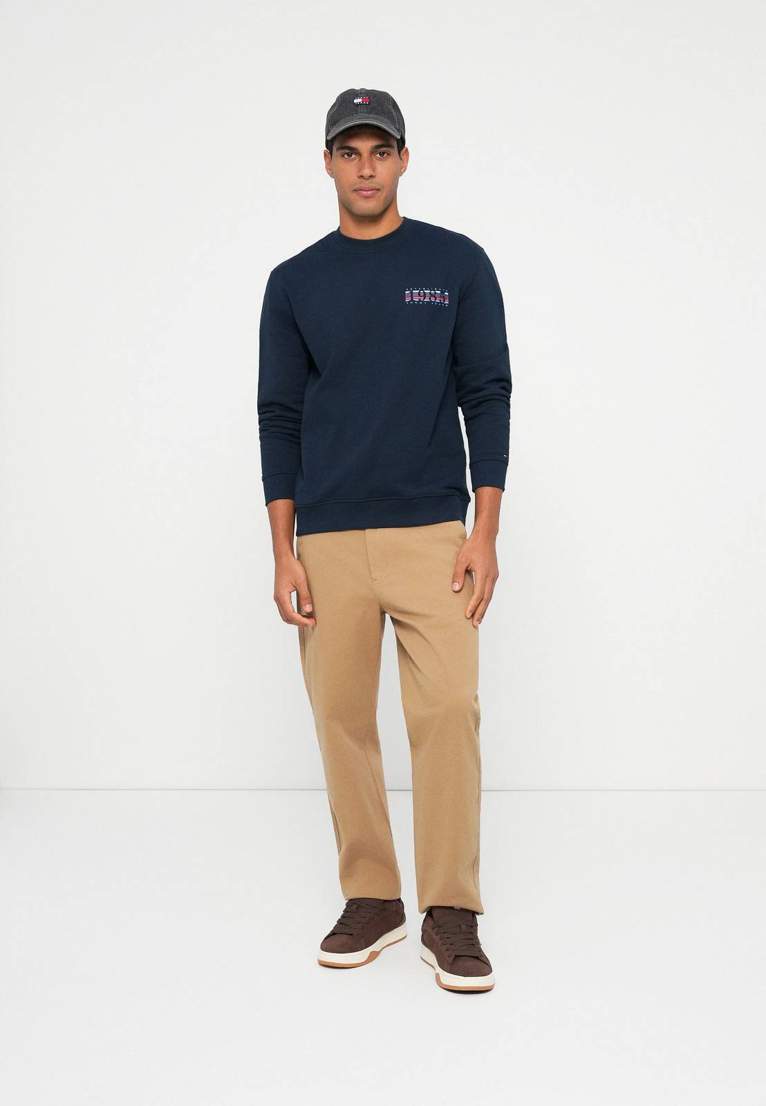TOMMY HILFIGER reg entry dna play crew sweatshirt Man blue Photo 5