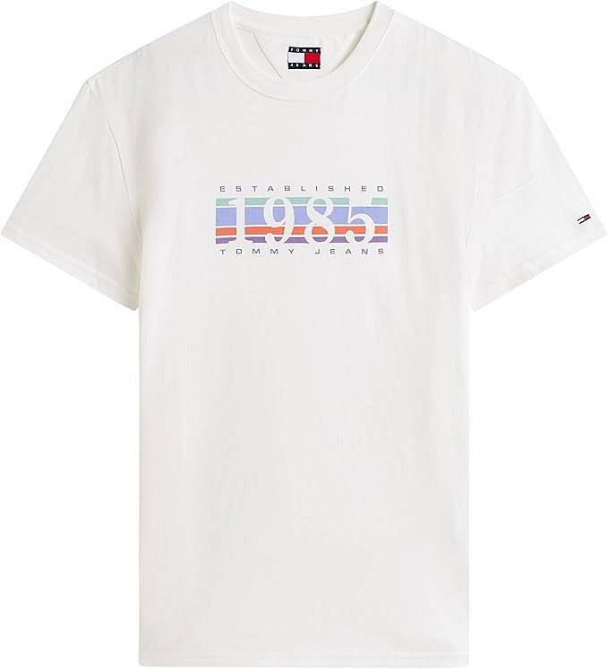 TOMMY HILFIGER Tee SS Reg 1985 DNA-Diagramm Herren weiß