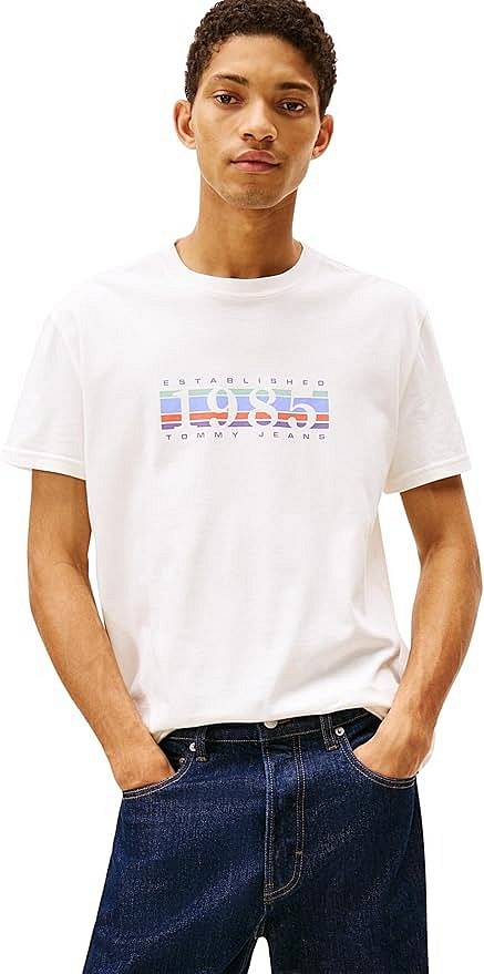 TOMMY HILFIGER Tee SS Reg 1985 DNA Graph Man white Photo 2