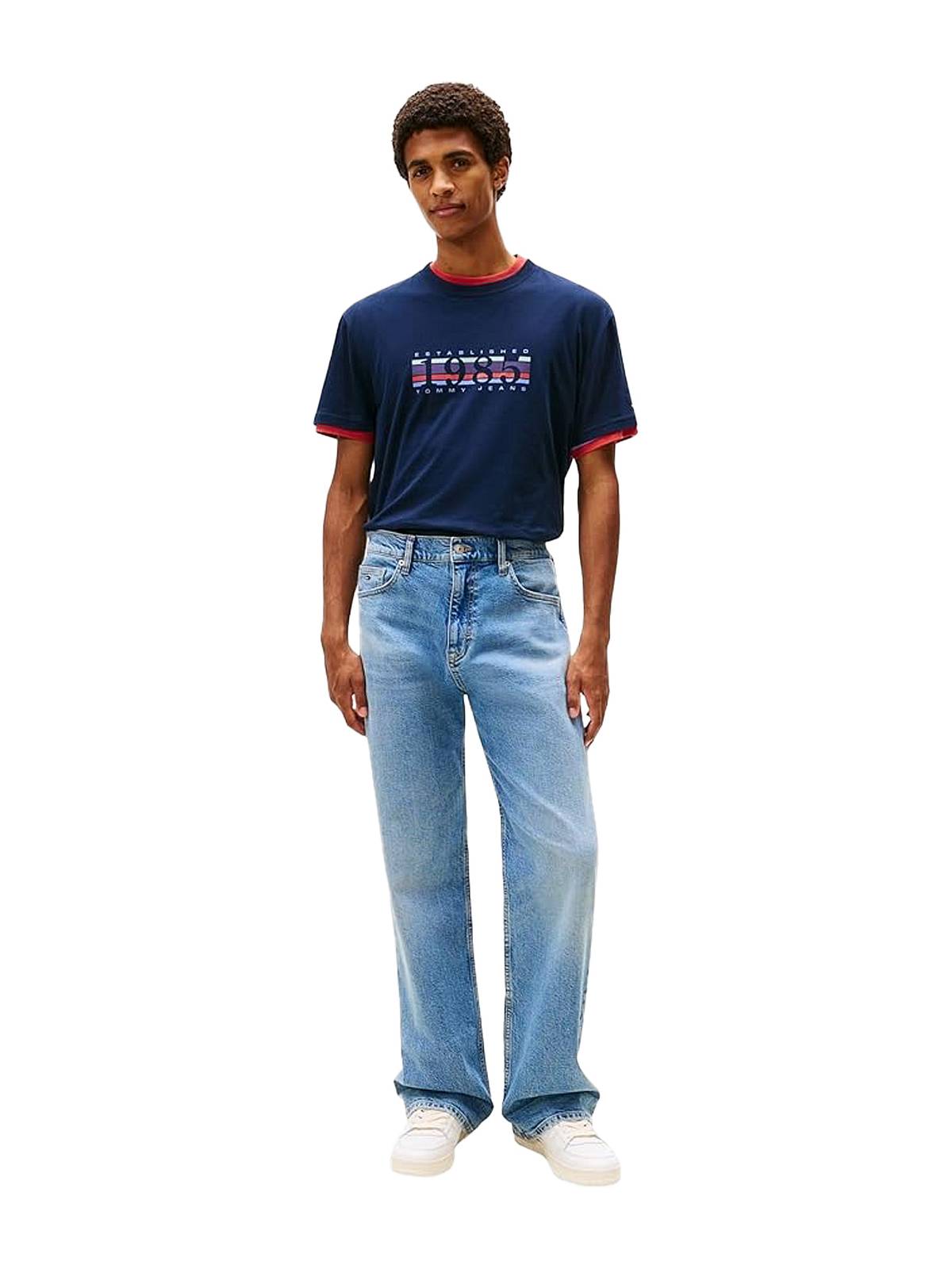 TOMMY HILFIGER Tee SS Reg 1985 DNA Graph Man blue Photo 5