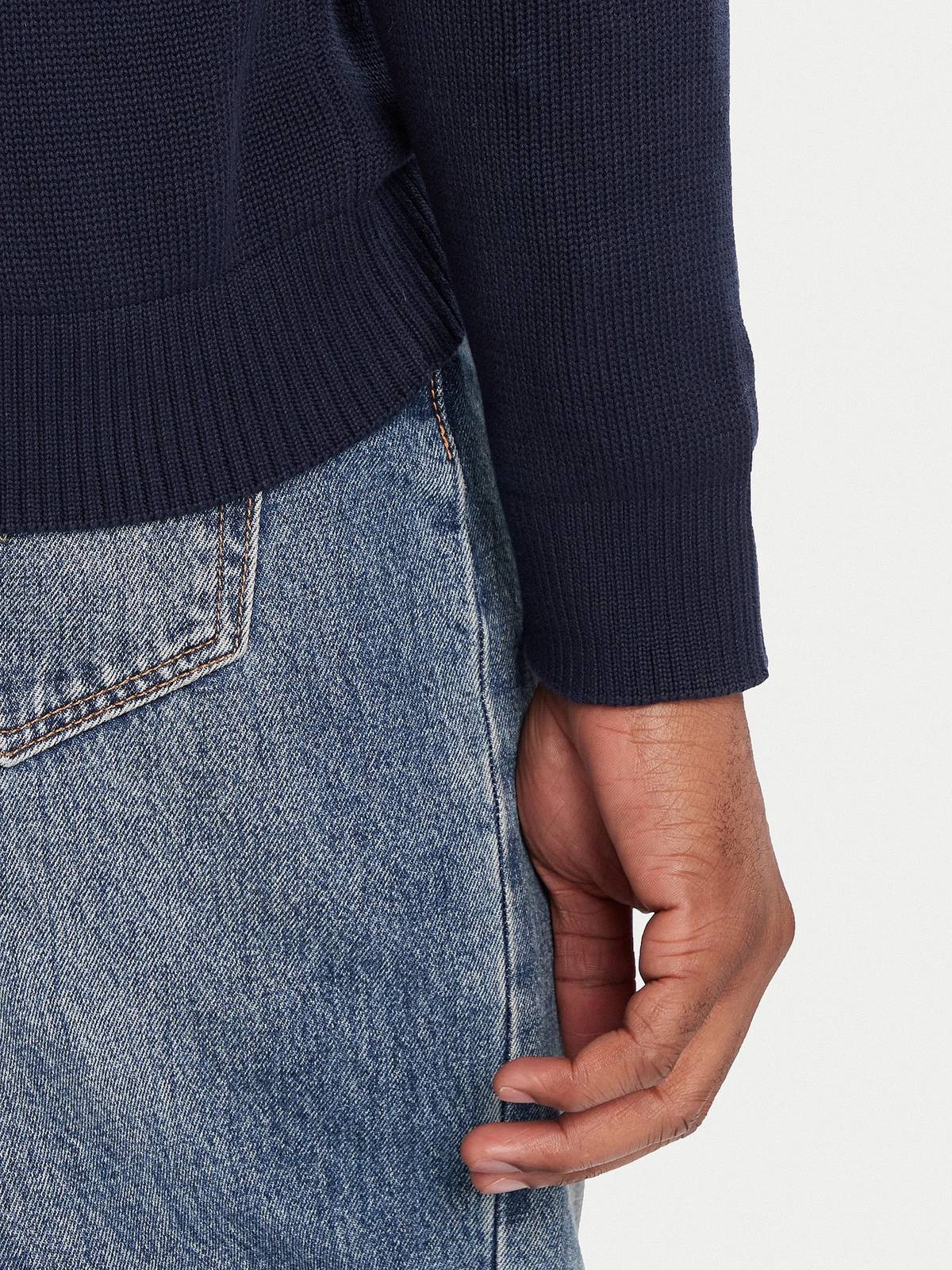 TOMMY HILFIGER Sweater slim ess Man blue Photo 4