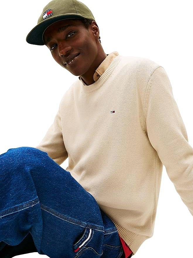 TOMMY HILFIGER Sweater slim ess Man beige Photo 5