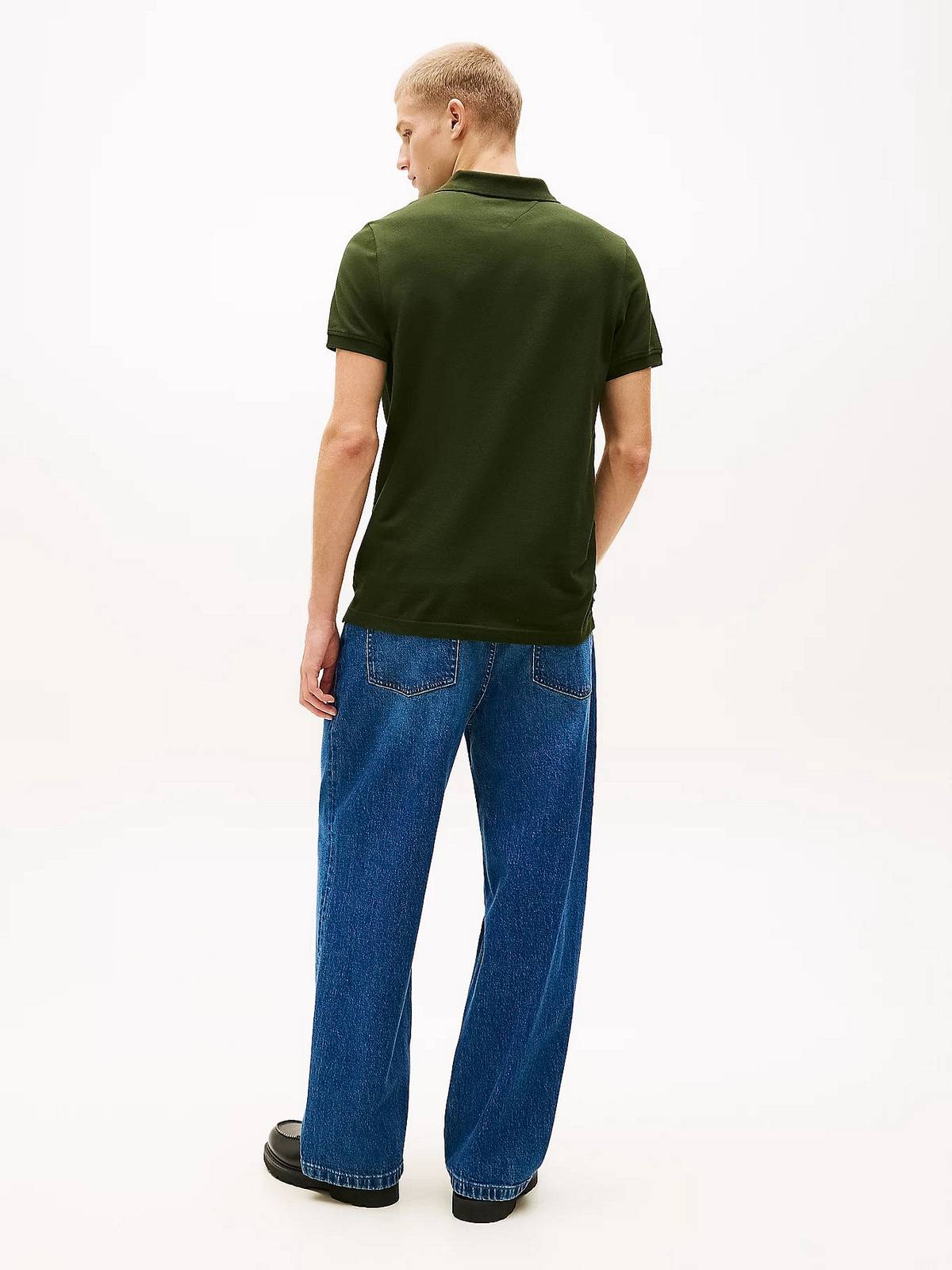 TOMMY HILFIGER Polo slim placket Man green Photo 5