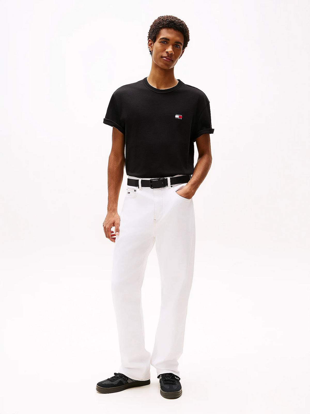 TOMMY HILFIGER Tee reg badge Man black Photo 4
