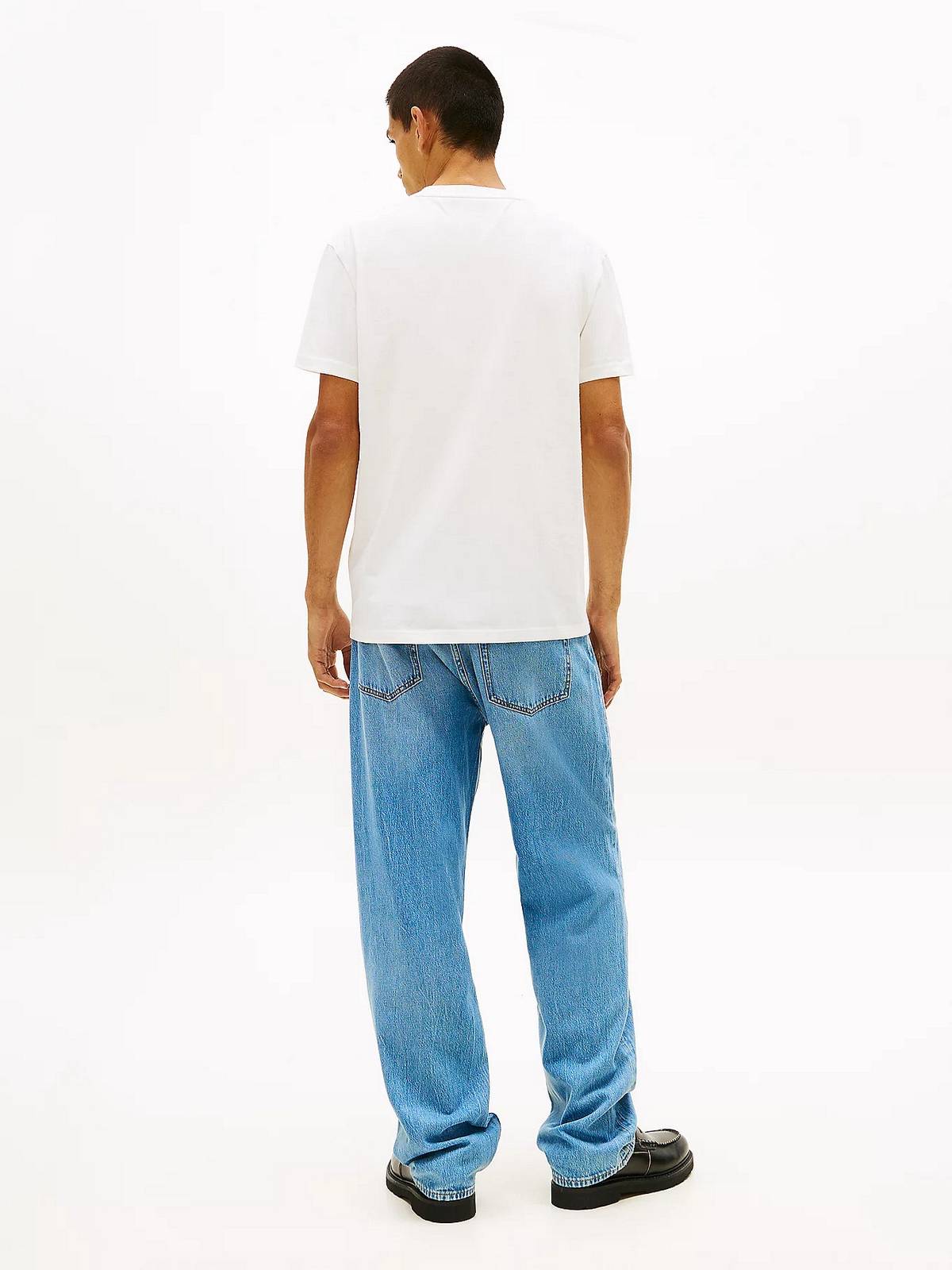 TOMMY HILFIGER Tee reg signature stripe Man white Photo 5