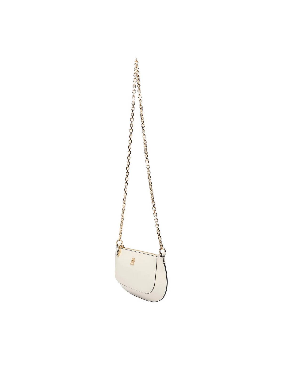TOMMY HILFIGER TH Glam mini chain crossover Woman white Photo 3