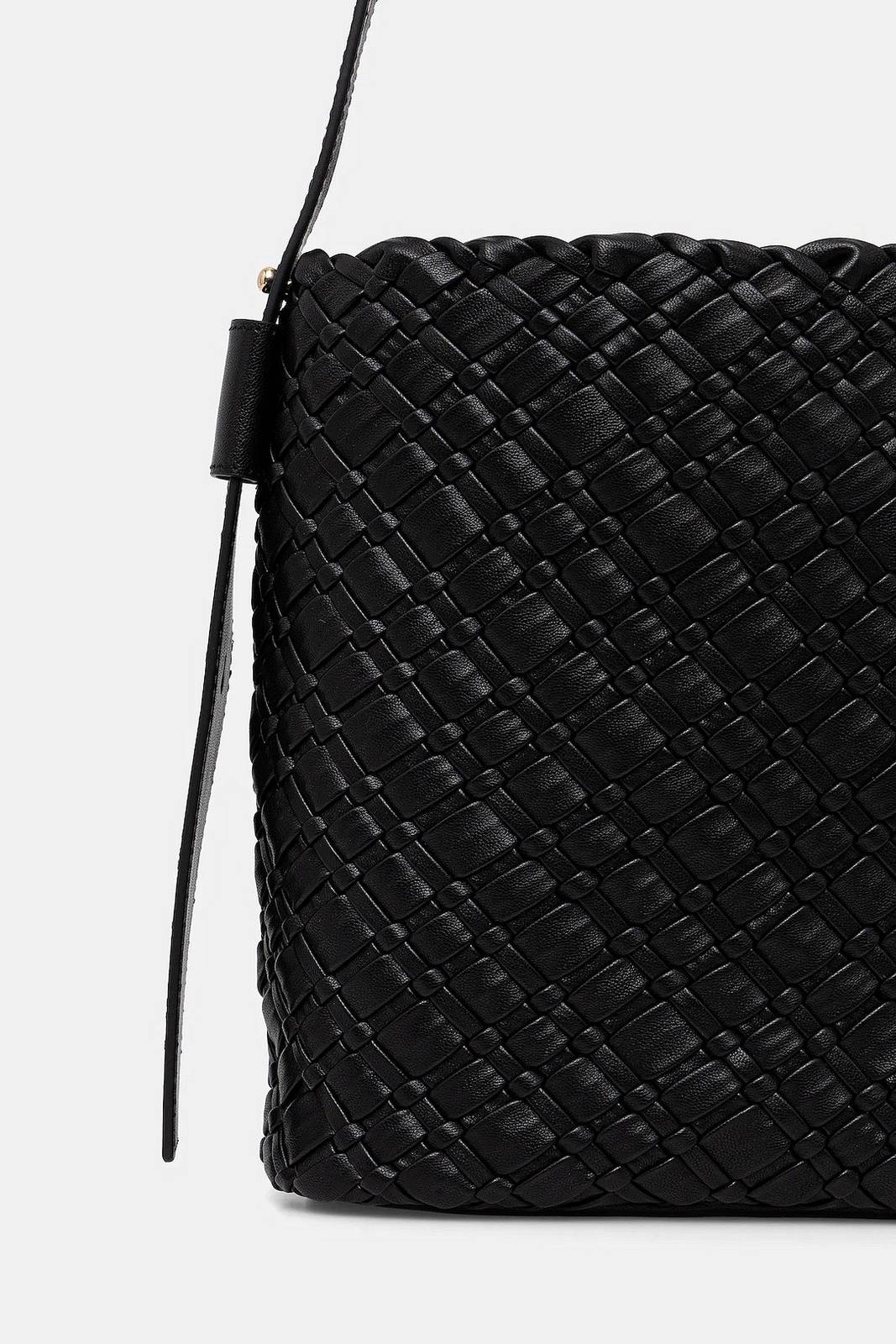 TOMMY HILFIGER TH Braided shoulder bag Woman black Photo 2
