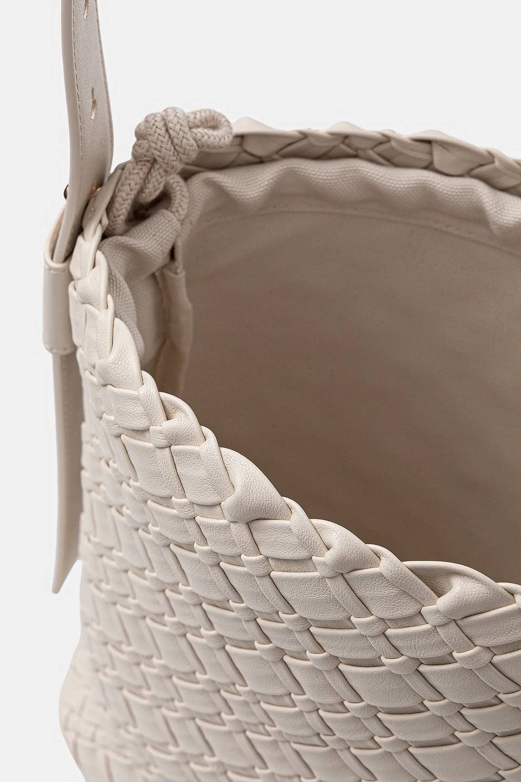 TOMMY HILFIGER TH Braided shoulder bag Woman white Photo 4