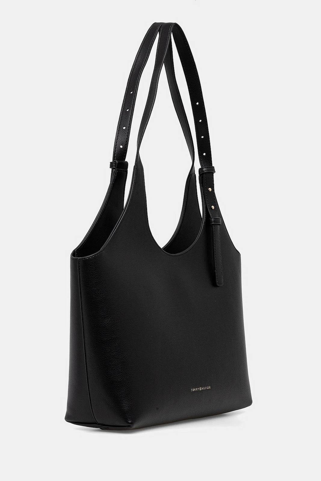 TOMMY HILFIGER TH Logo tote Woman black Photo 4