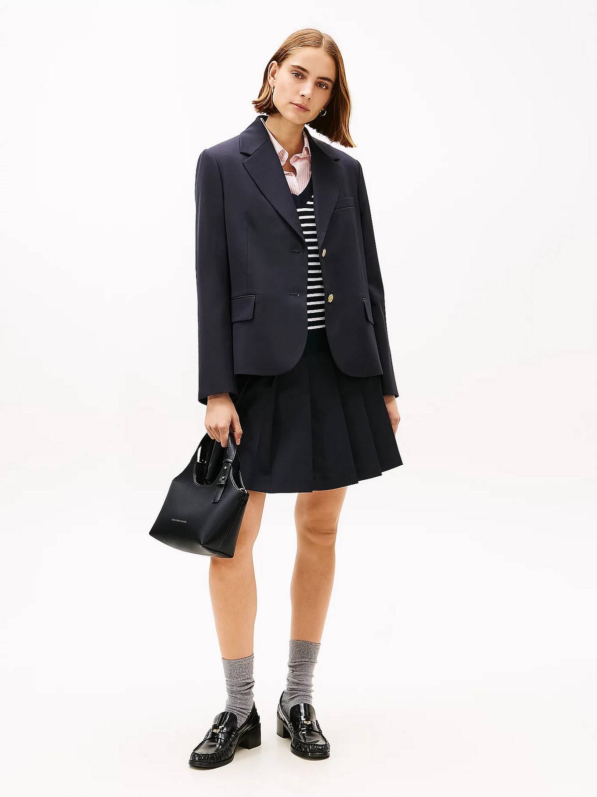 TOMMY HILFIGER TH Logo mini tote Woman black Photo 5