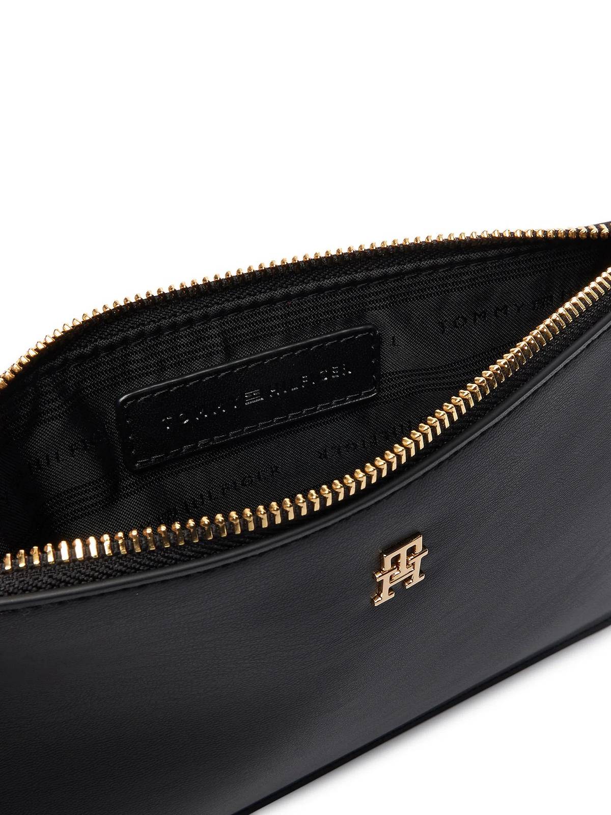 TOMMY HILFIGER TH Icon Chain shoulder pouch Woman black Photo 5