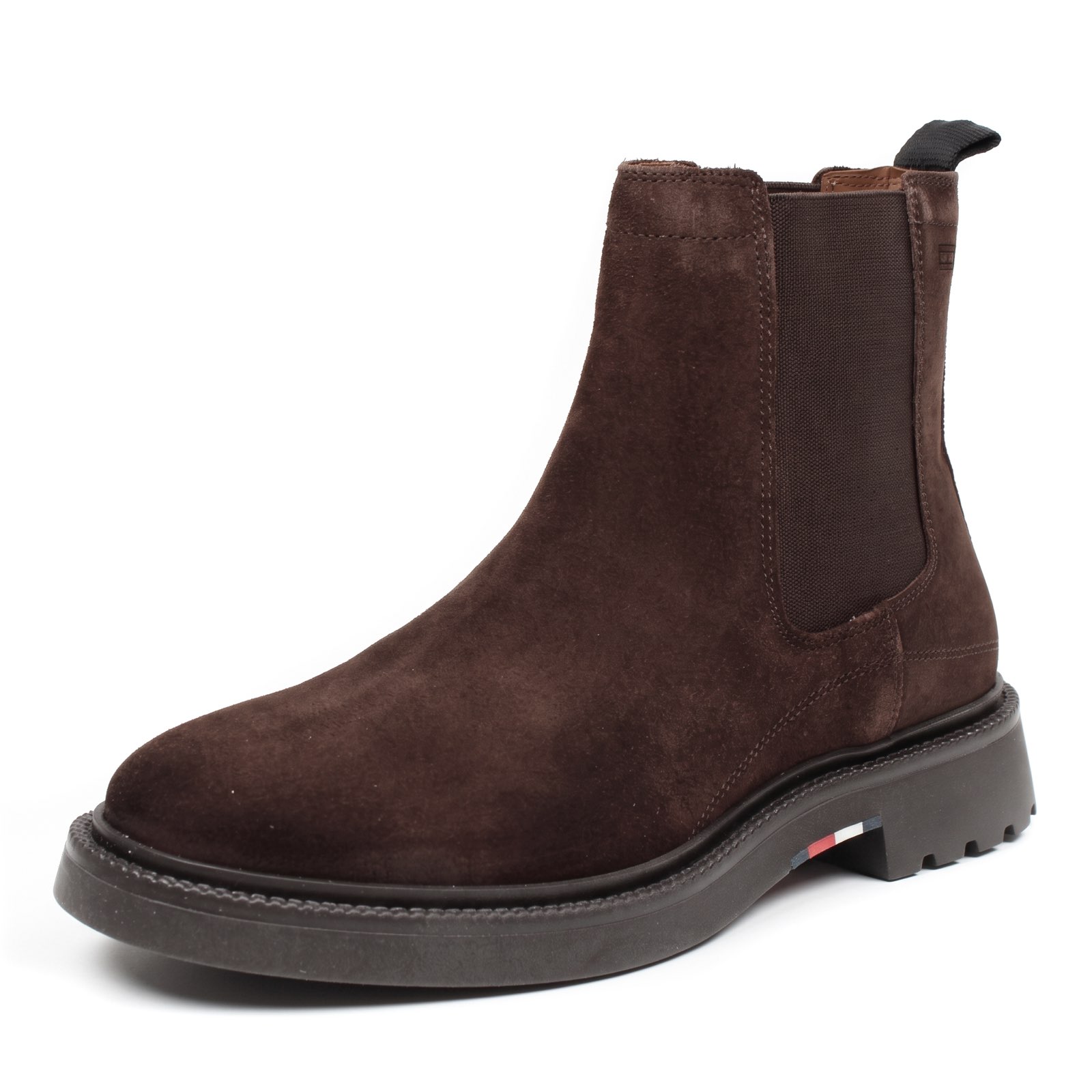 TOMMY HILFIGER Bottes Chelsea en daim Homme marron