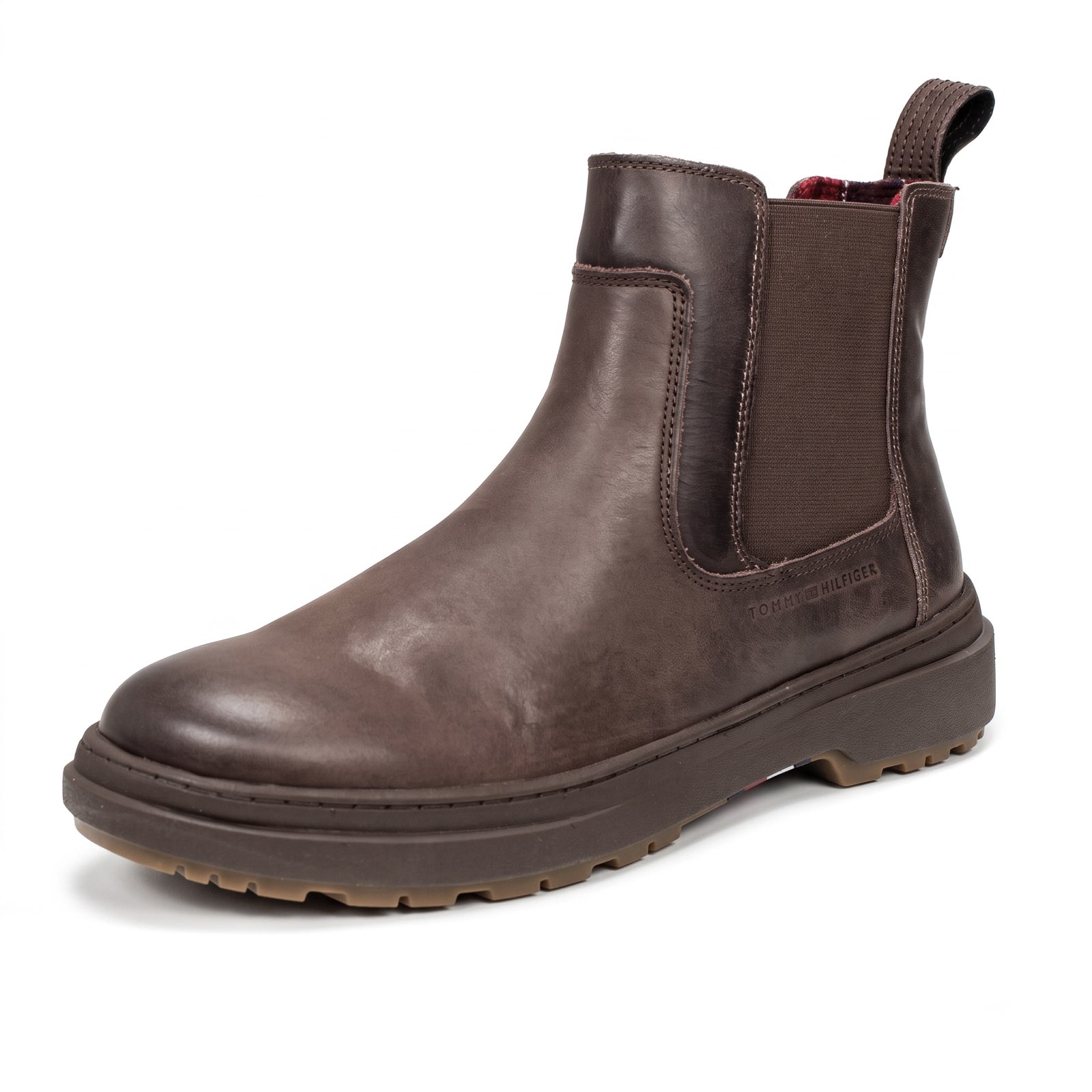TOMMY HILFIGER Bottes Chelsea en daim Homme marron