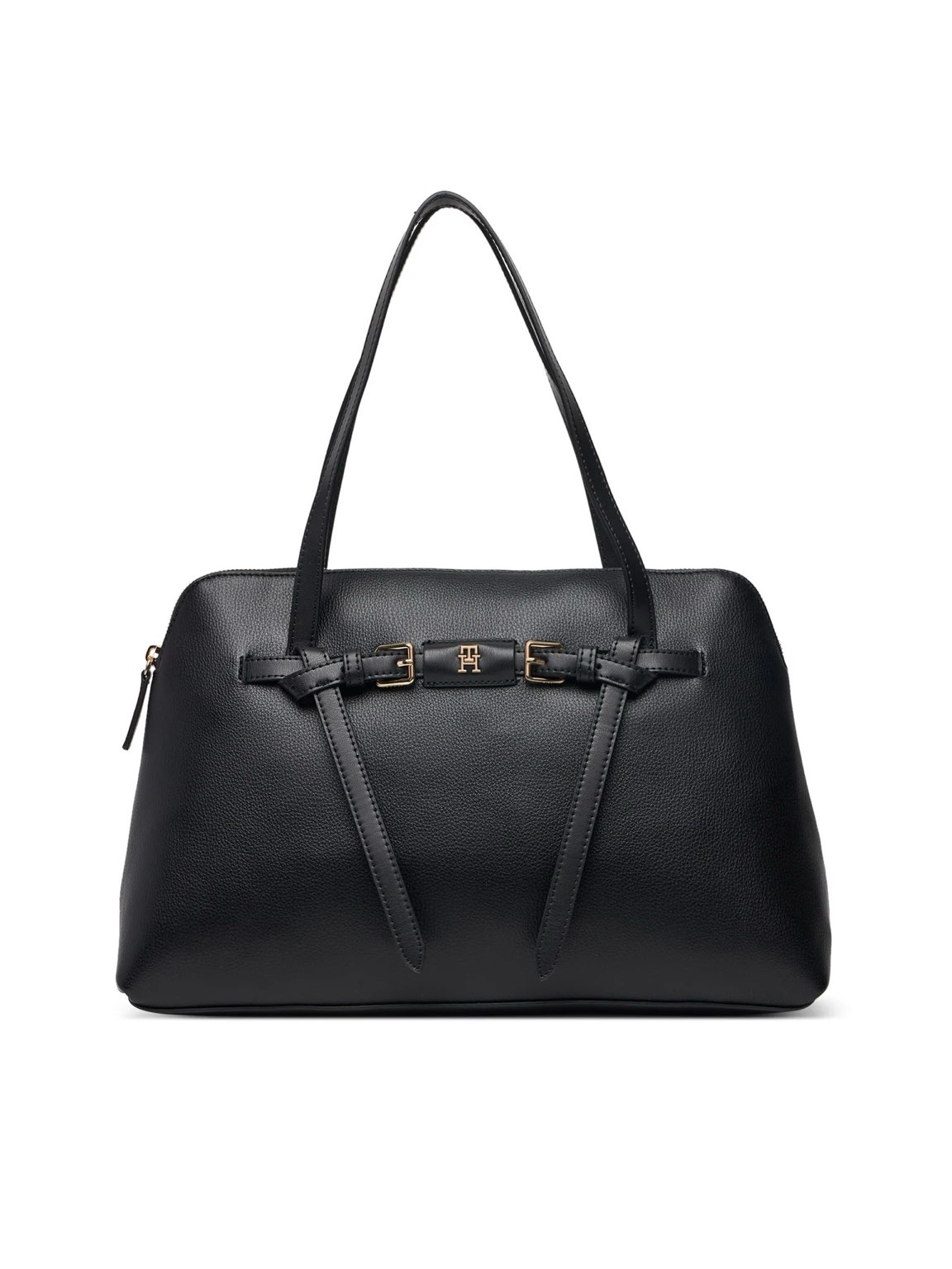 TOMMY HILFIGER TH Buckle Tote Damen schwarz