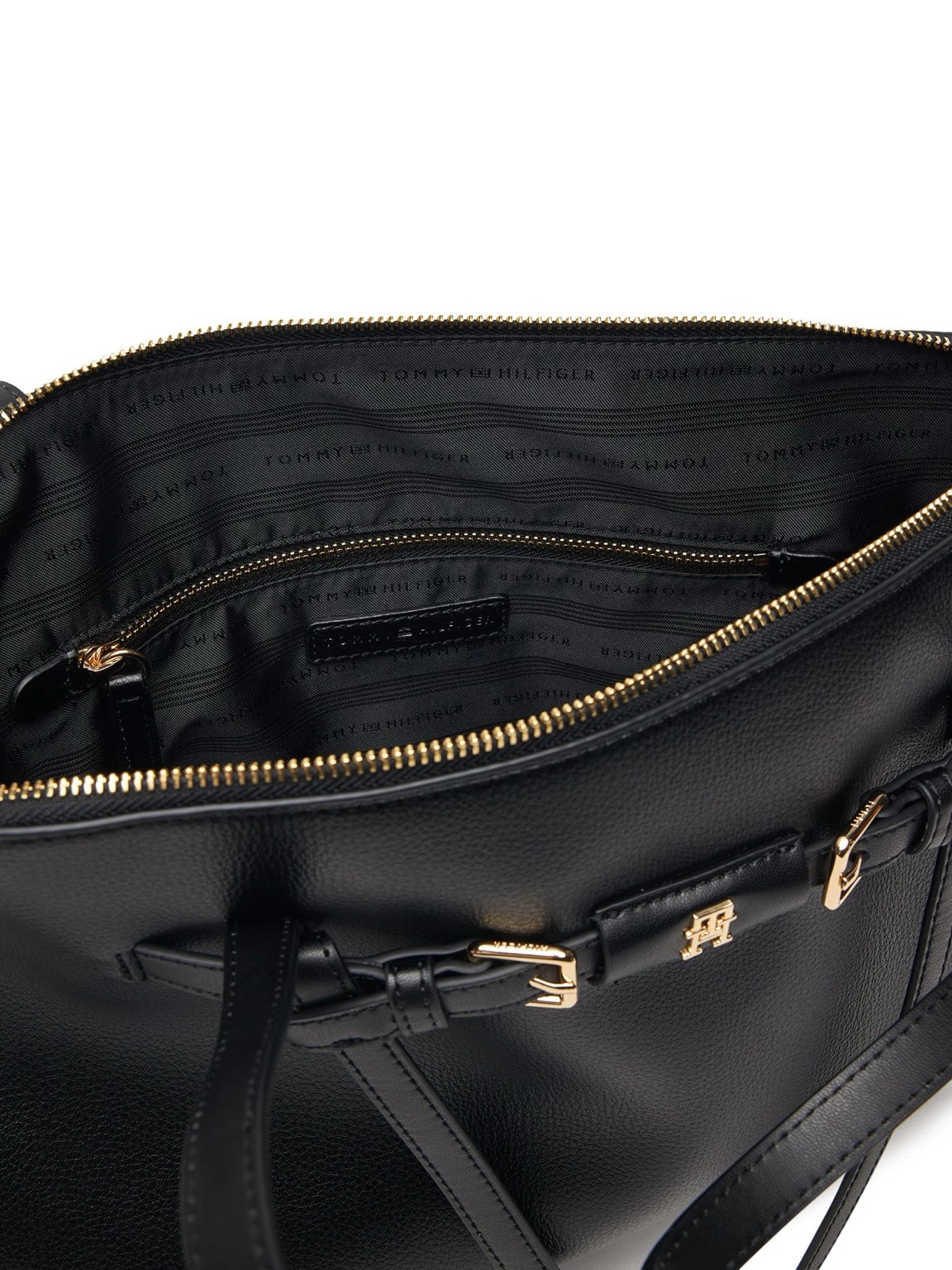 TOMMY HILFIGER TH Buckle Tote Damen schwarz Foto 4